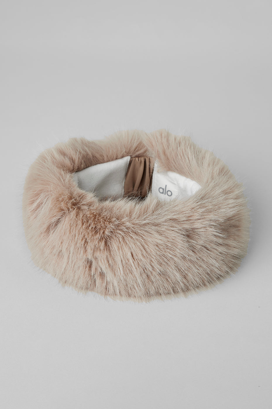 Opulent Faux Fur Wintersun Headband - Oat
