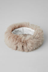 Opulent Faux Fur Wintersun Headband - Oat