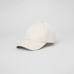 Satin Off-Duty Cap - Creme