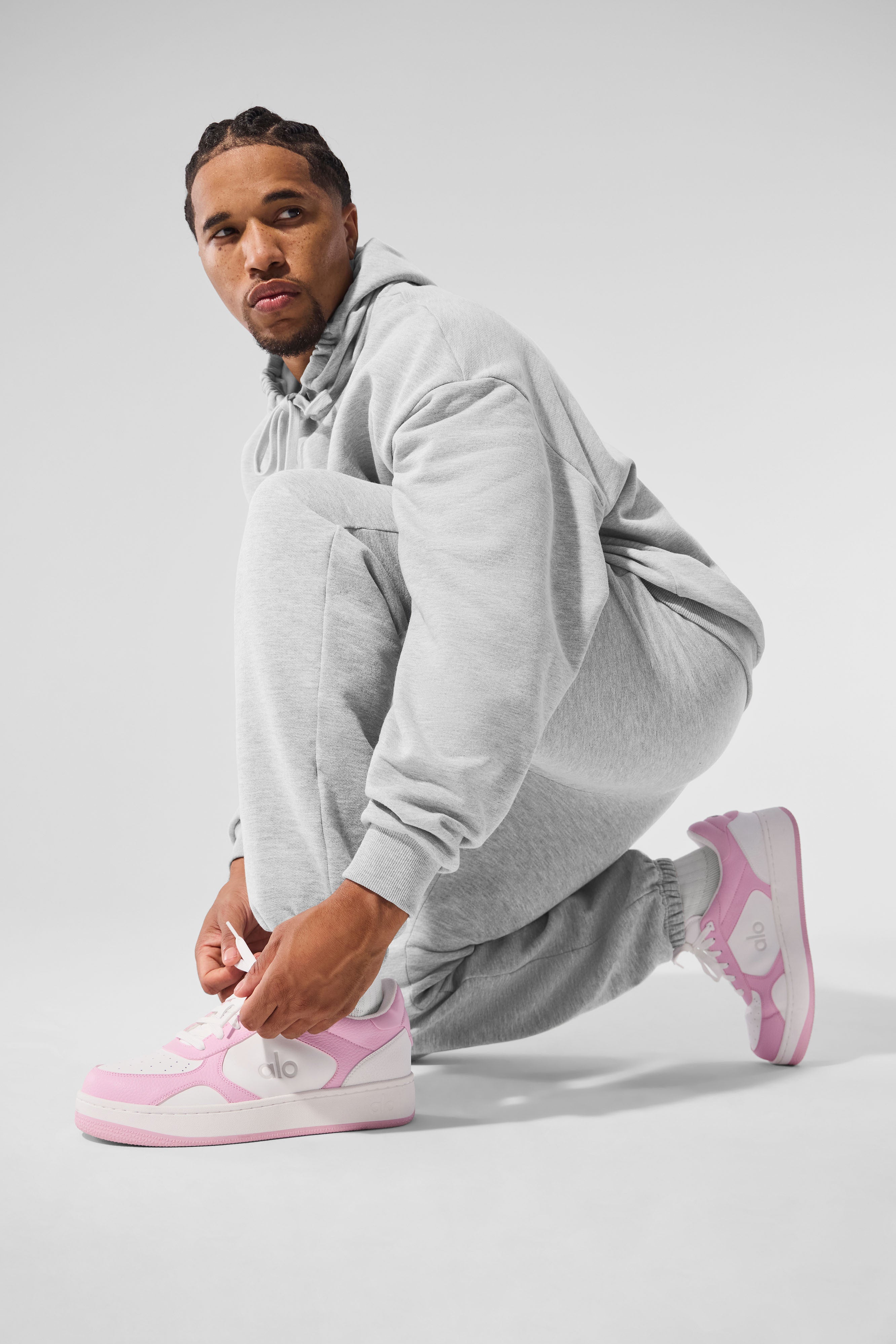 ALO Recovery Mode Sneaker - Pink/White