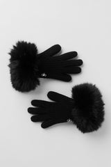 Courchevel Cashmere Gloves - Black