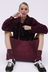 ALO Tranquility Tote - Bordeaux Suede