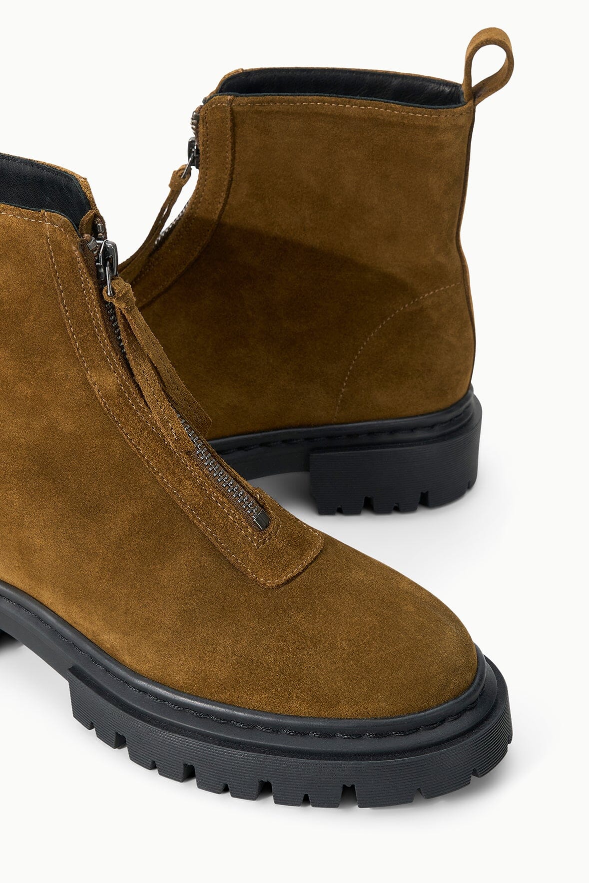 Miles Zip Ankle Boot | Cigar