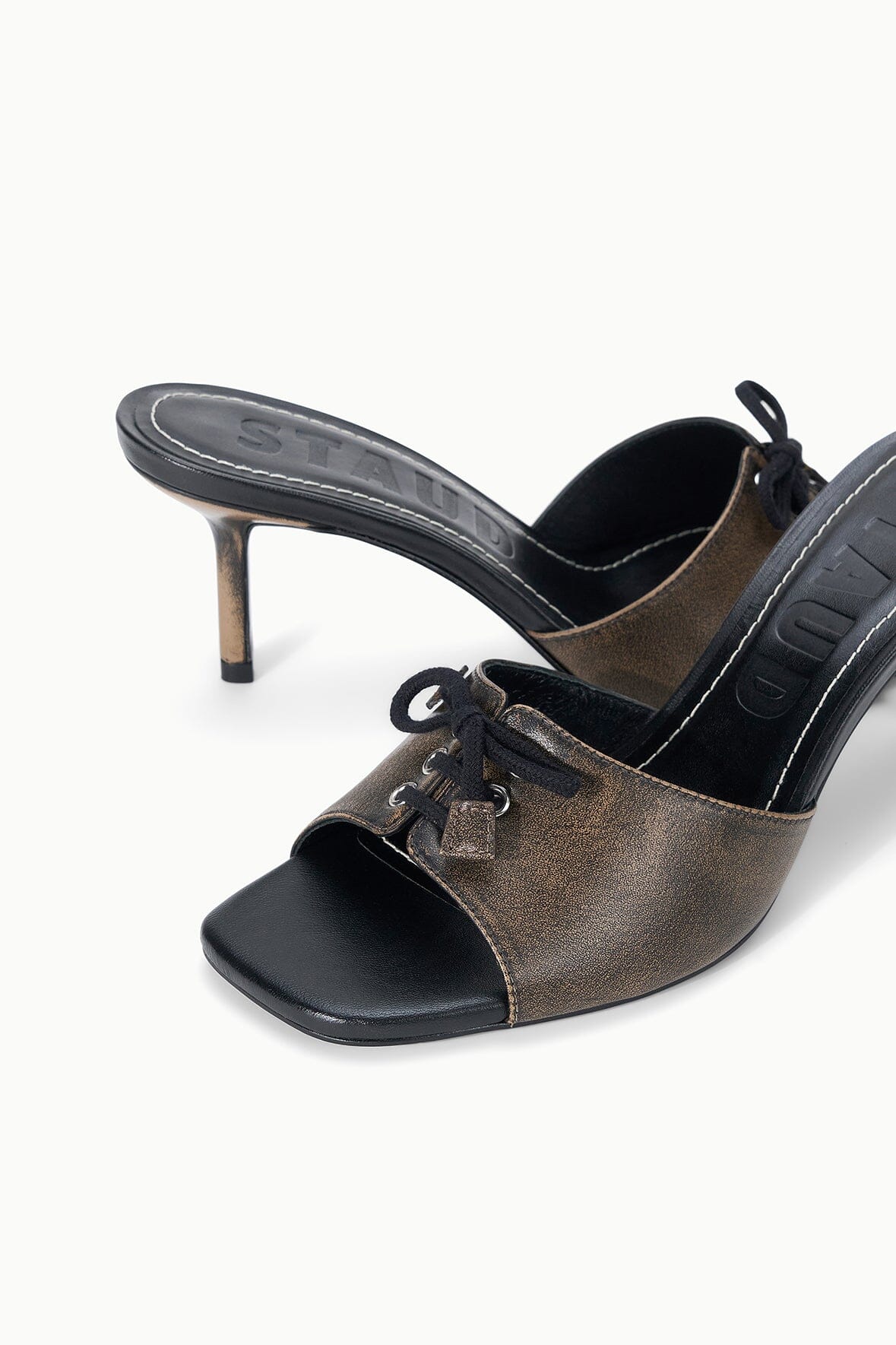 Blake Mule | Black Distressed