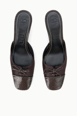 Faye Mule | Espresso Snake