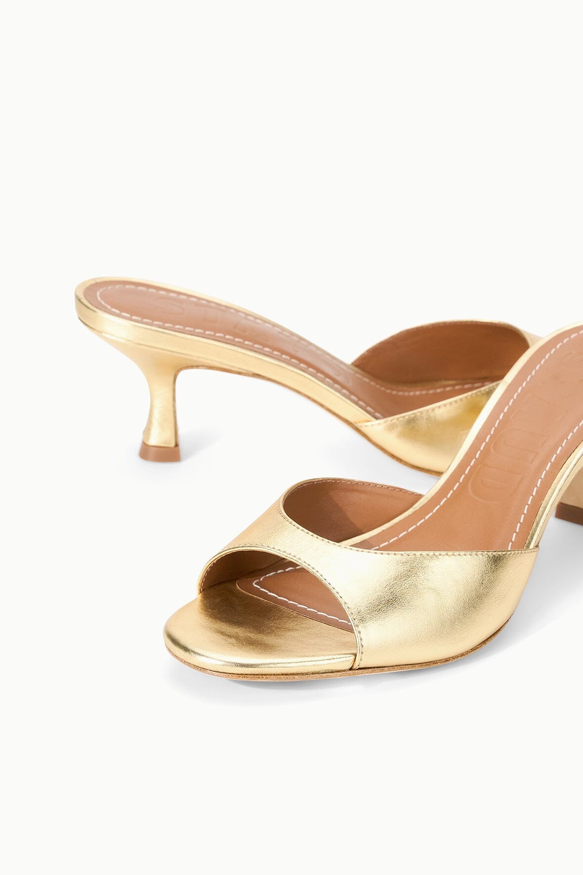 BRIGITTE LEATHER MULE | GOLD