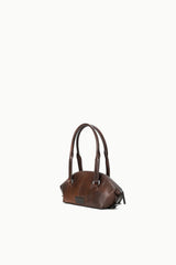 Hester Mini Shoulder Bag | Espresso Distressed