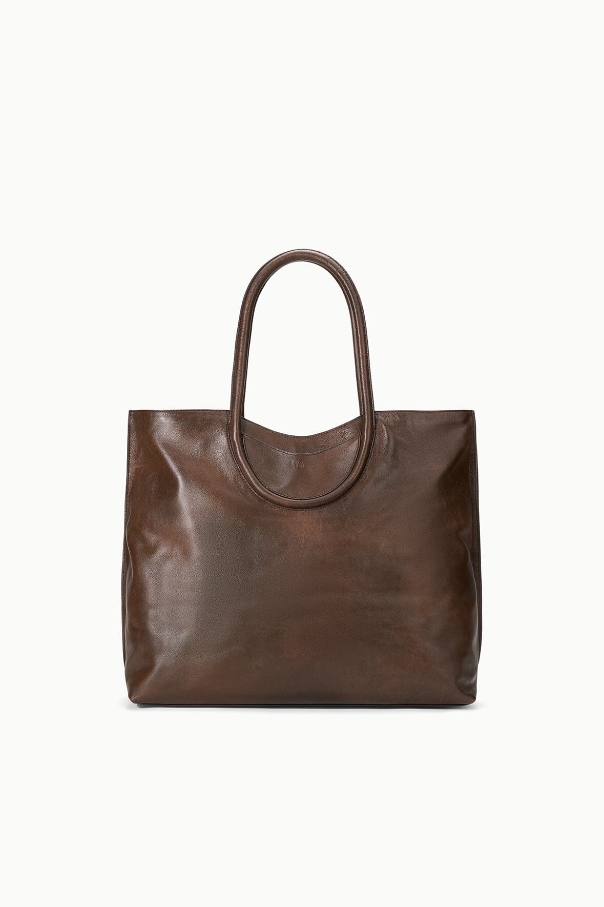 Maude North South Tote | Espresso Distressed