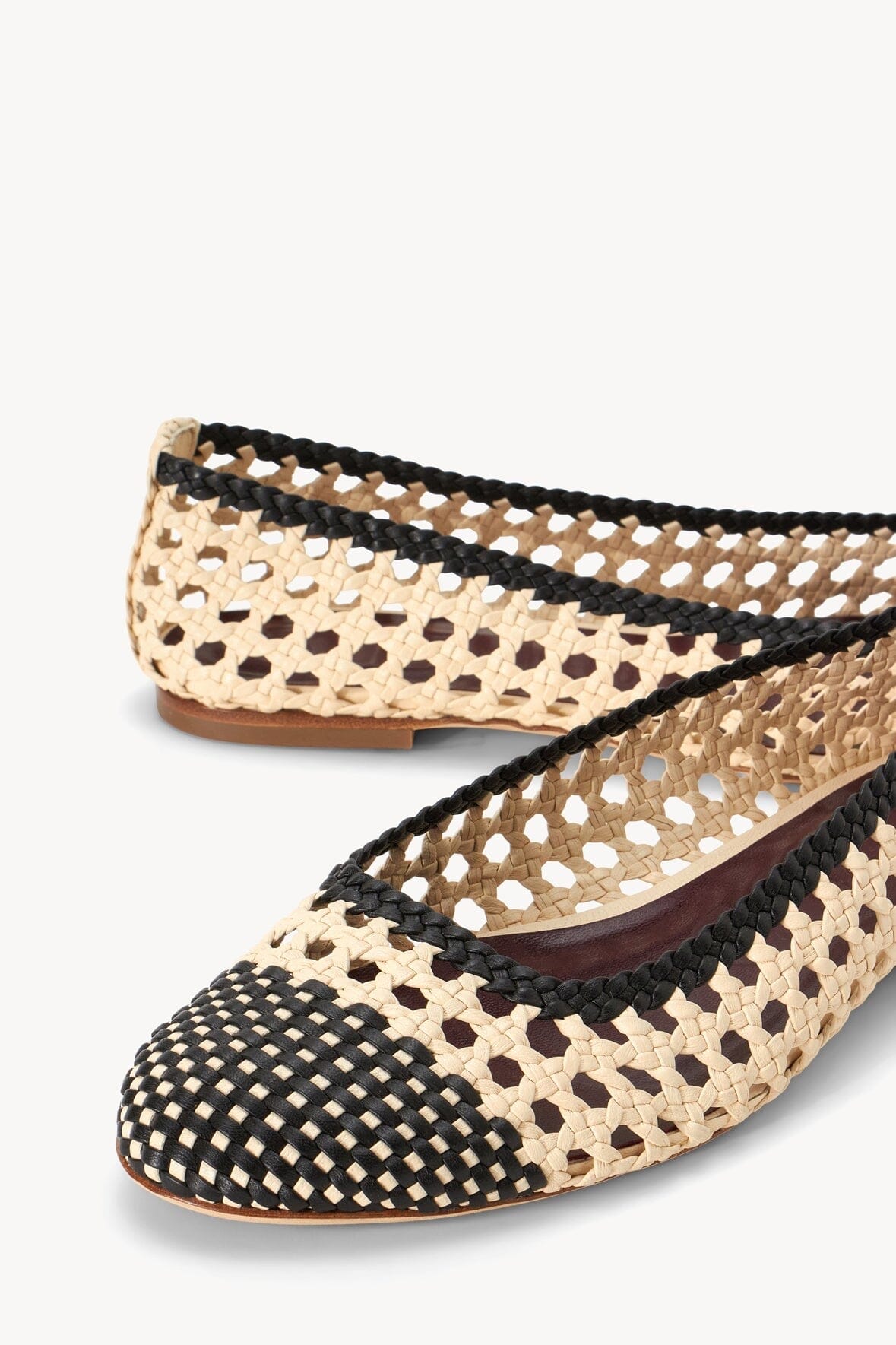 Nell Crochet Ballerina | Cream Black