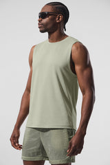 Conquer Muscle Tank - Limestone