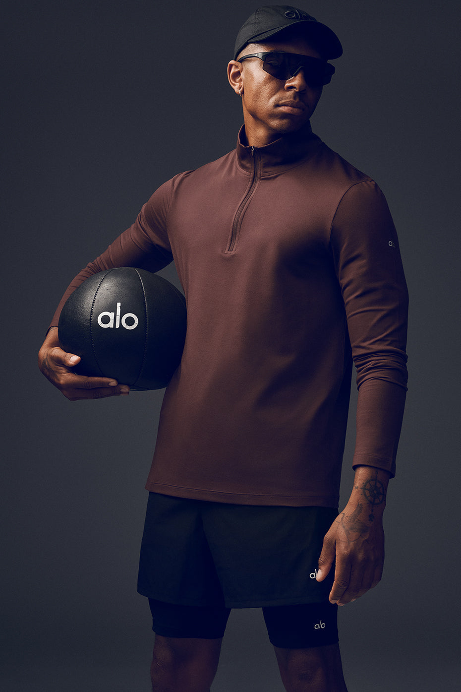 Conquer 1/4 Zip Reform Long Sleeve - Brownstone