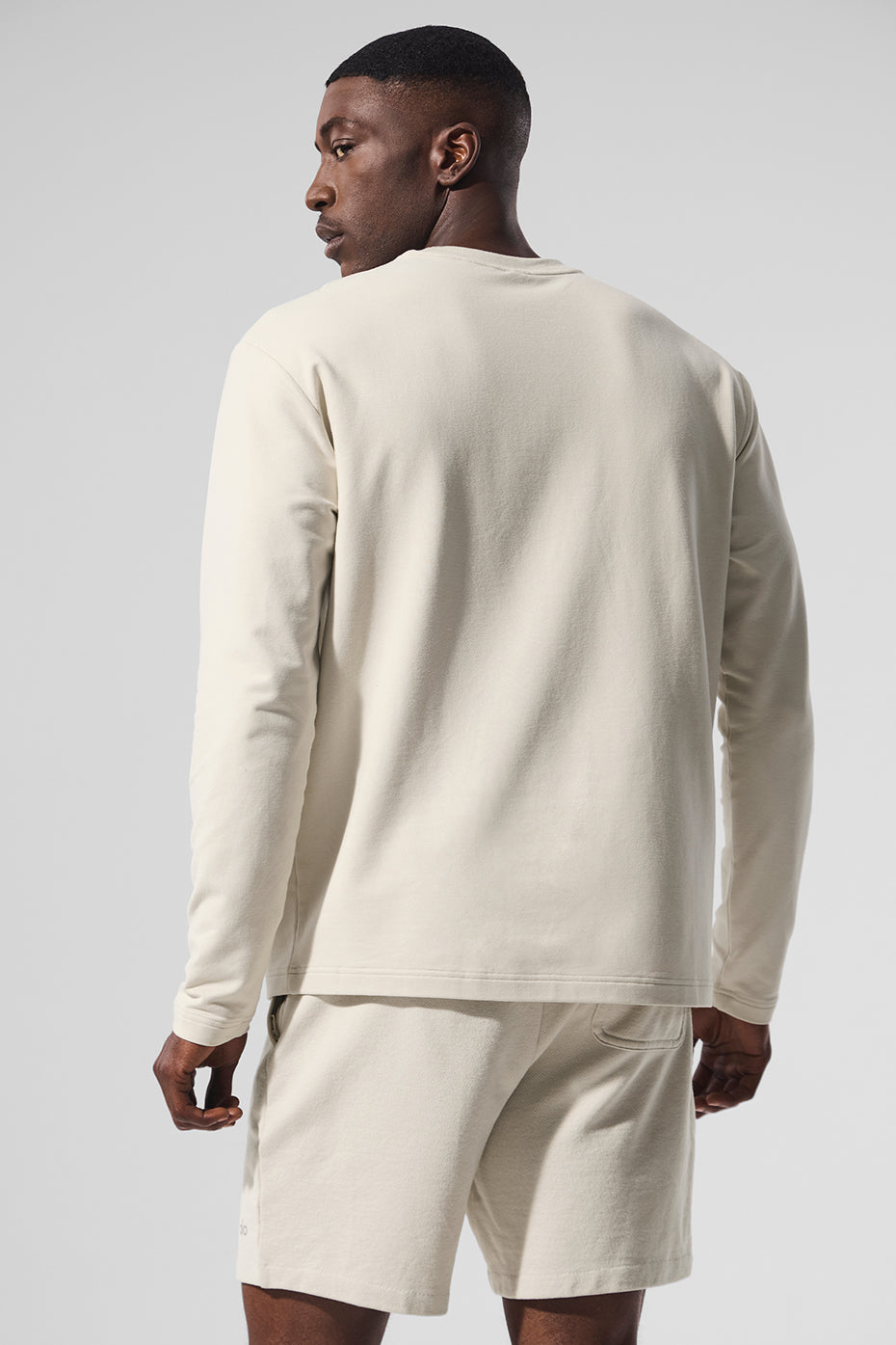 Double Take Long Sleeve Crew - Bone