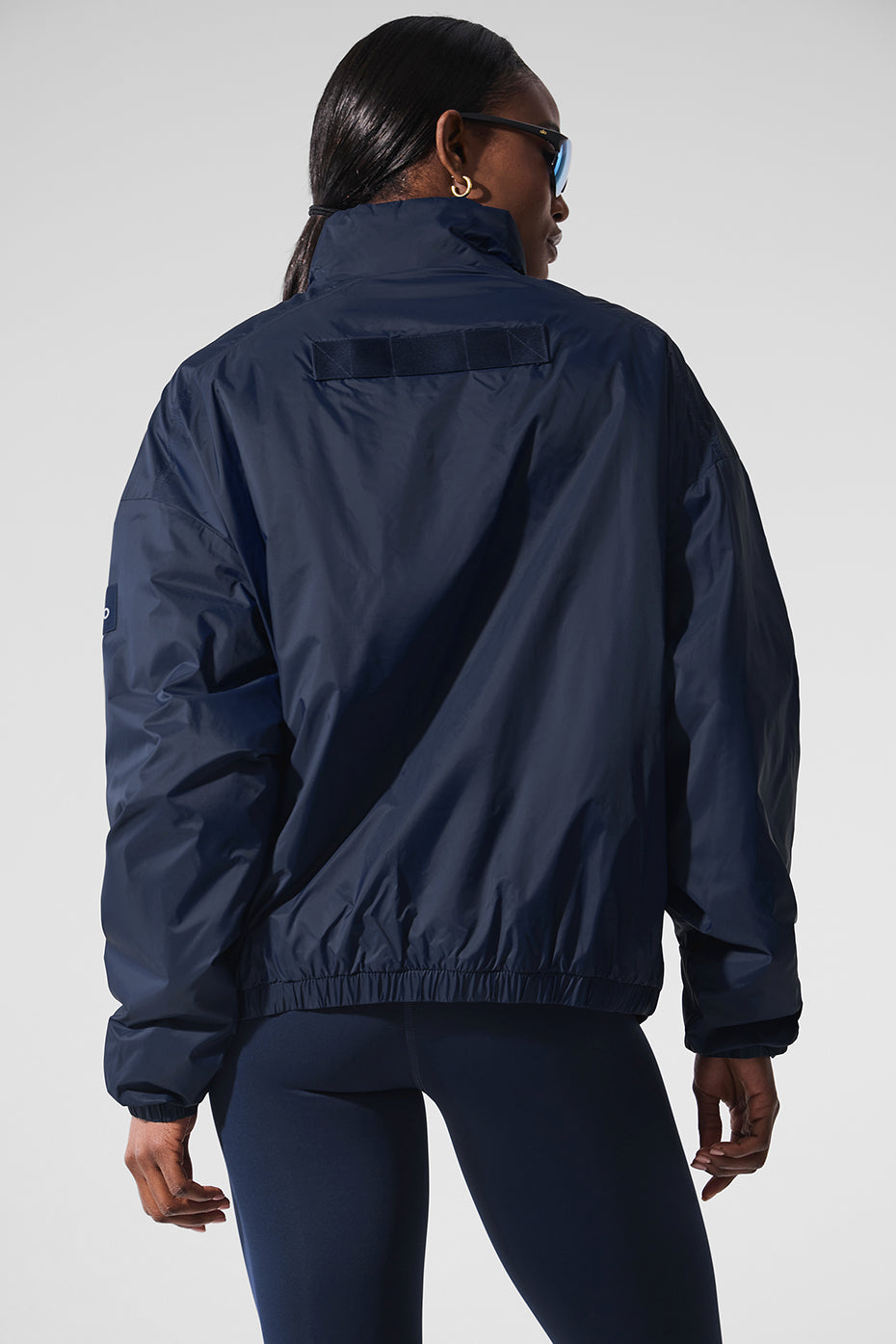 Latitude Light Weight 1/2 Zip Pullover Jacket - Navy