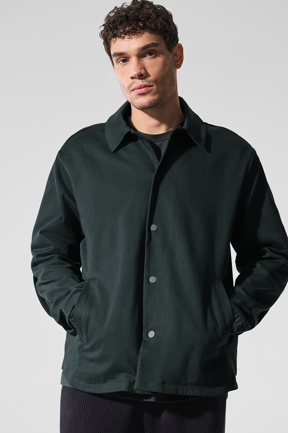 Edition Sueded Jacket - Charcoal Green