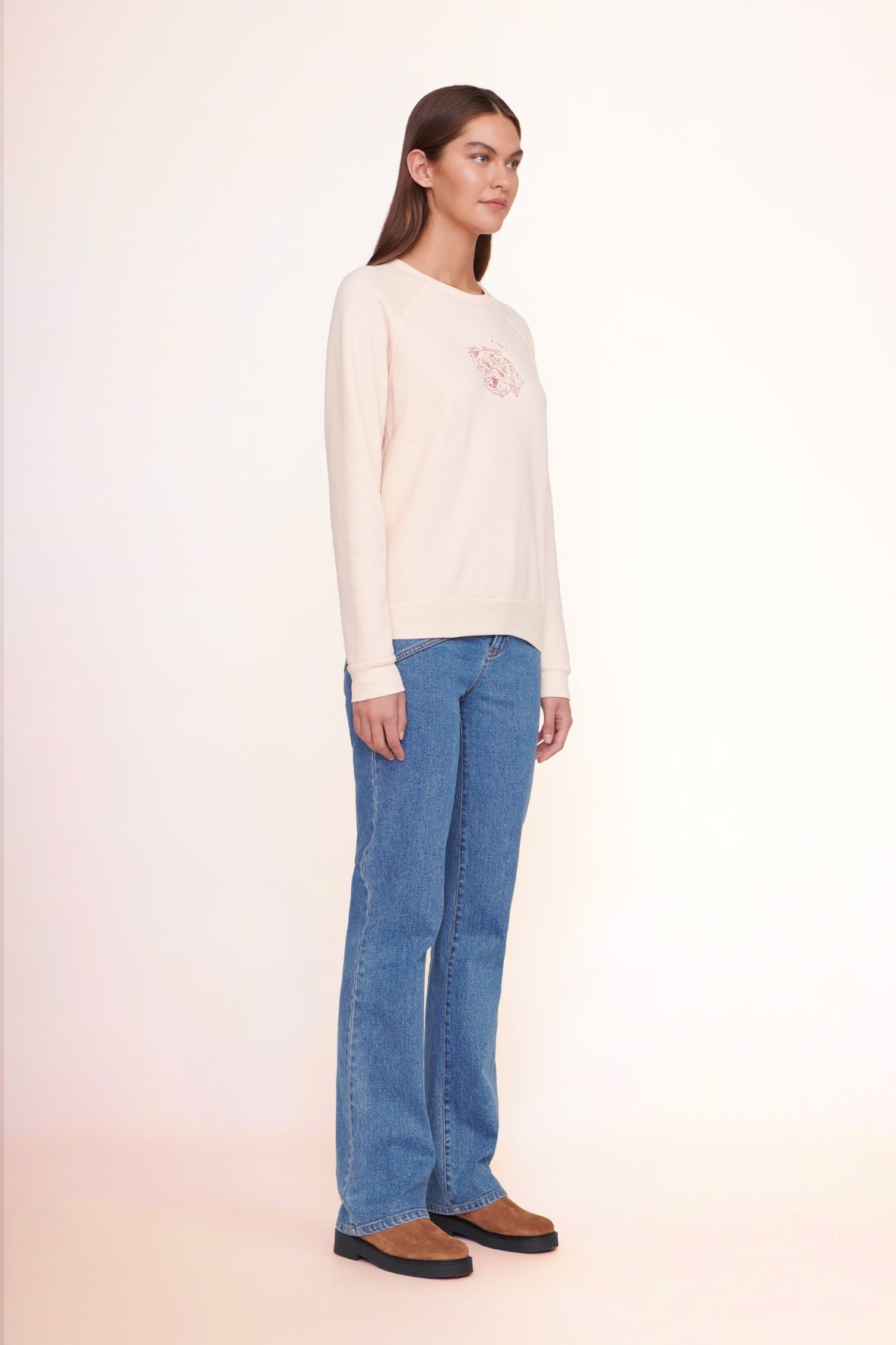 Custom STAUD x C.Bonz Sweatshirt | Pink
