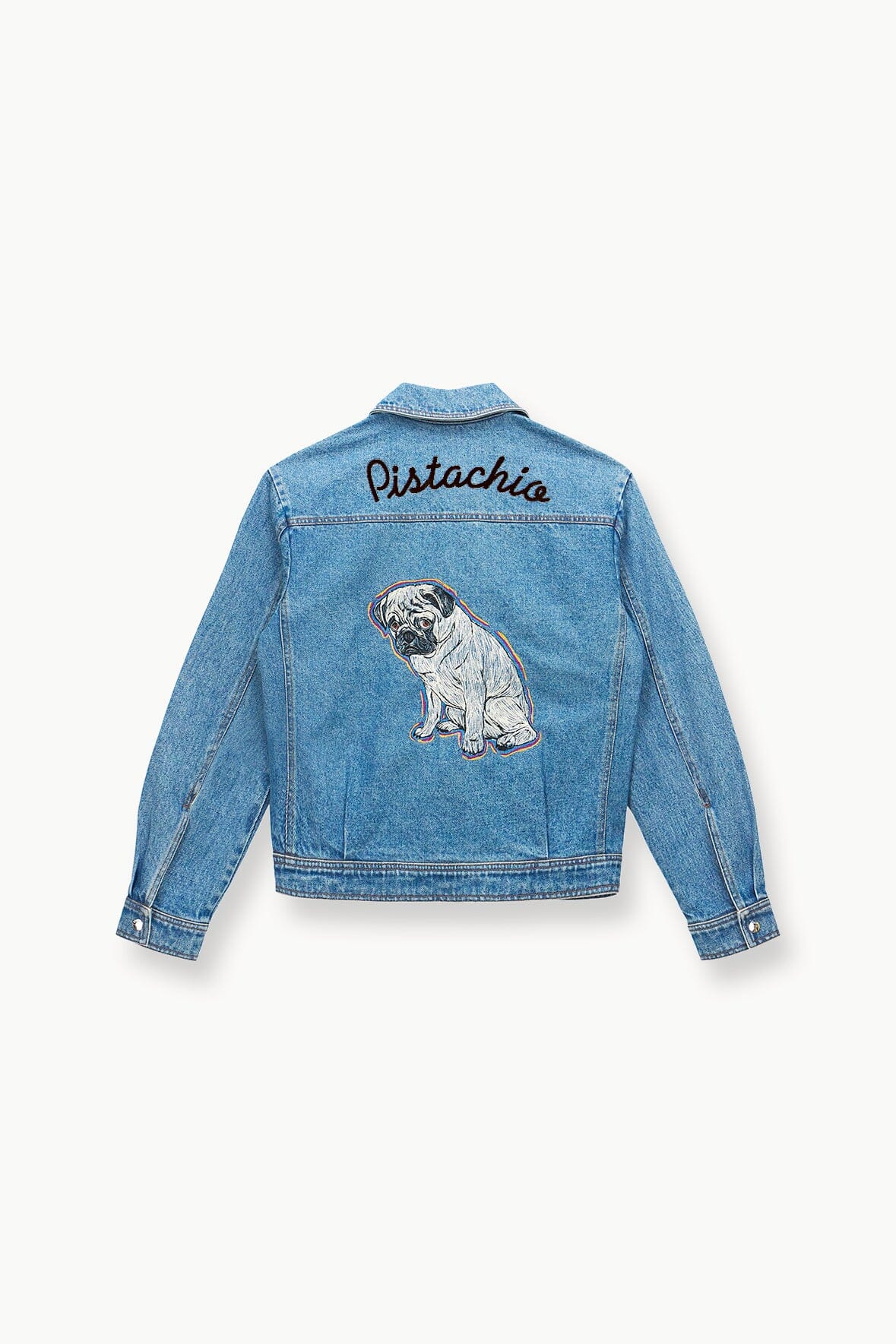 Custom STAUD x C.Bonz Oversized Ryan Denim Jacket | Medium Wash