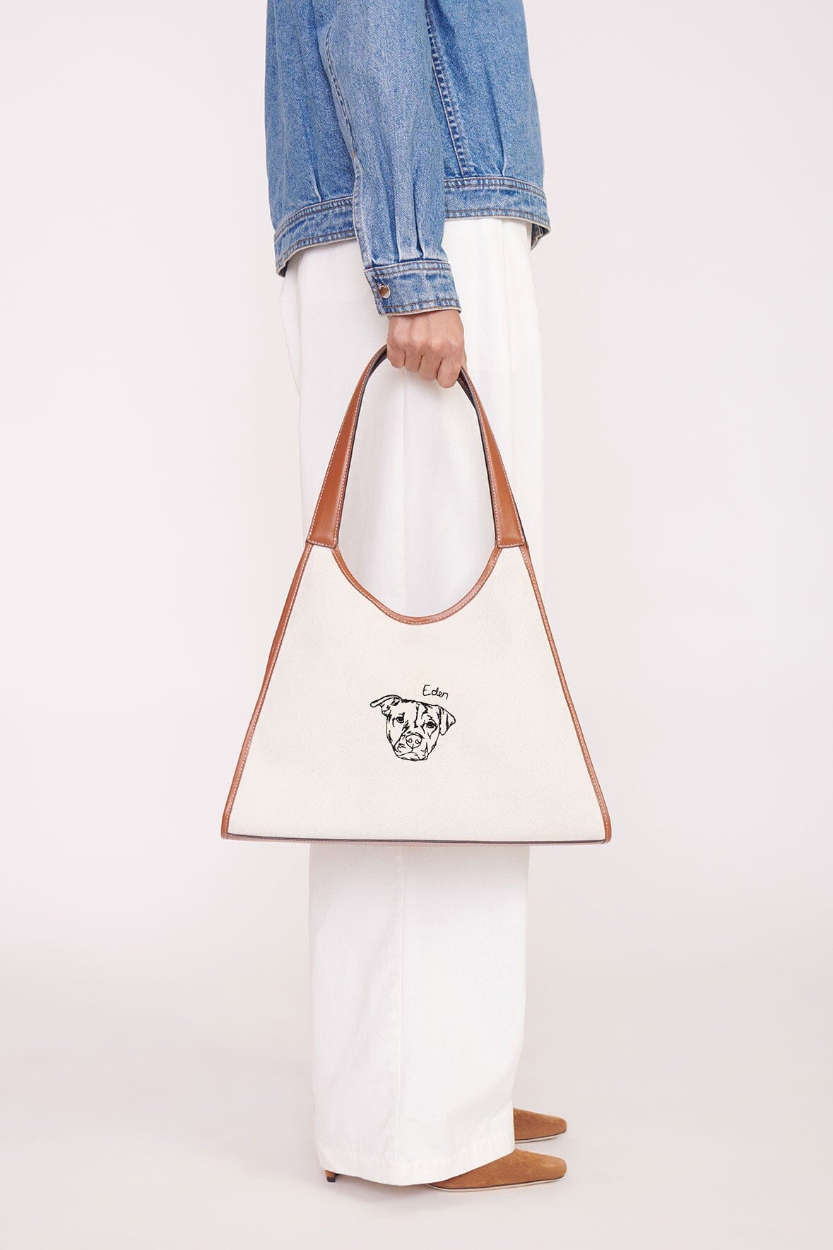 Custom STAUD x C.Bonz Soft Rey Bag | Cream Tan