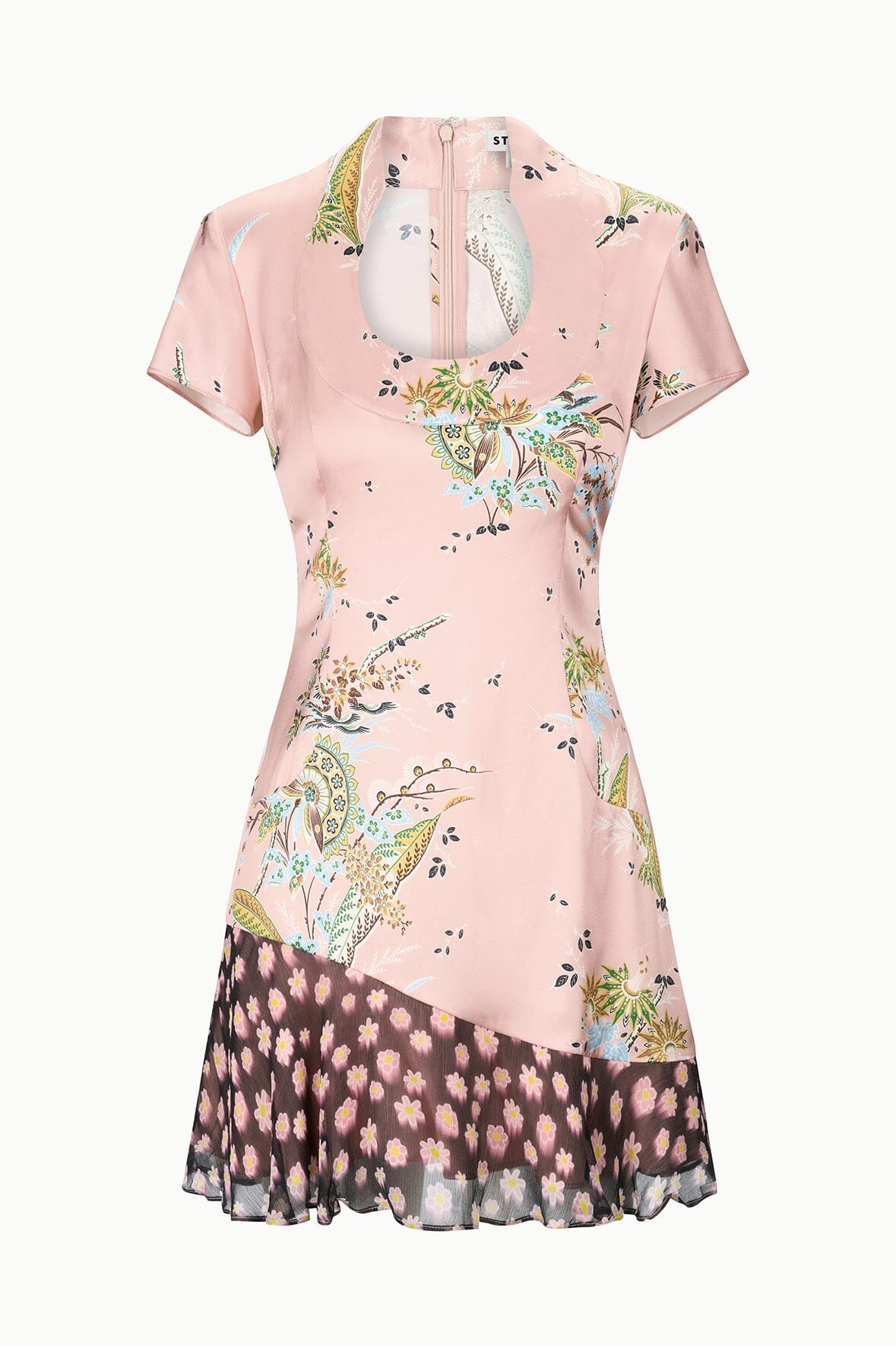 RAE SILK DRESS | TAPESTRY ROSE MULTI