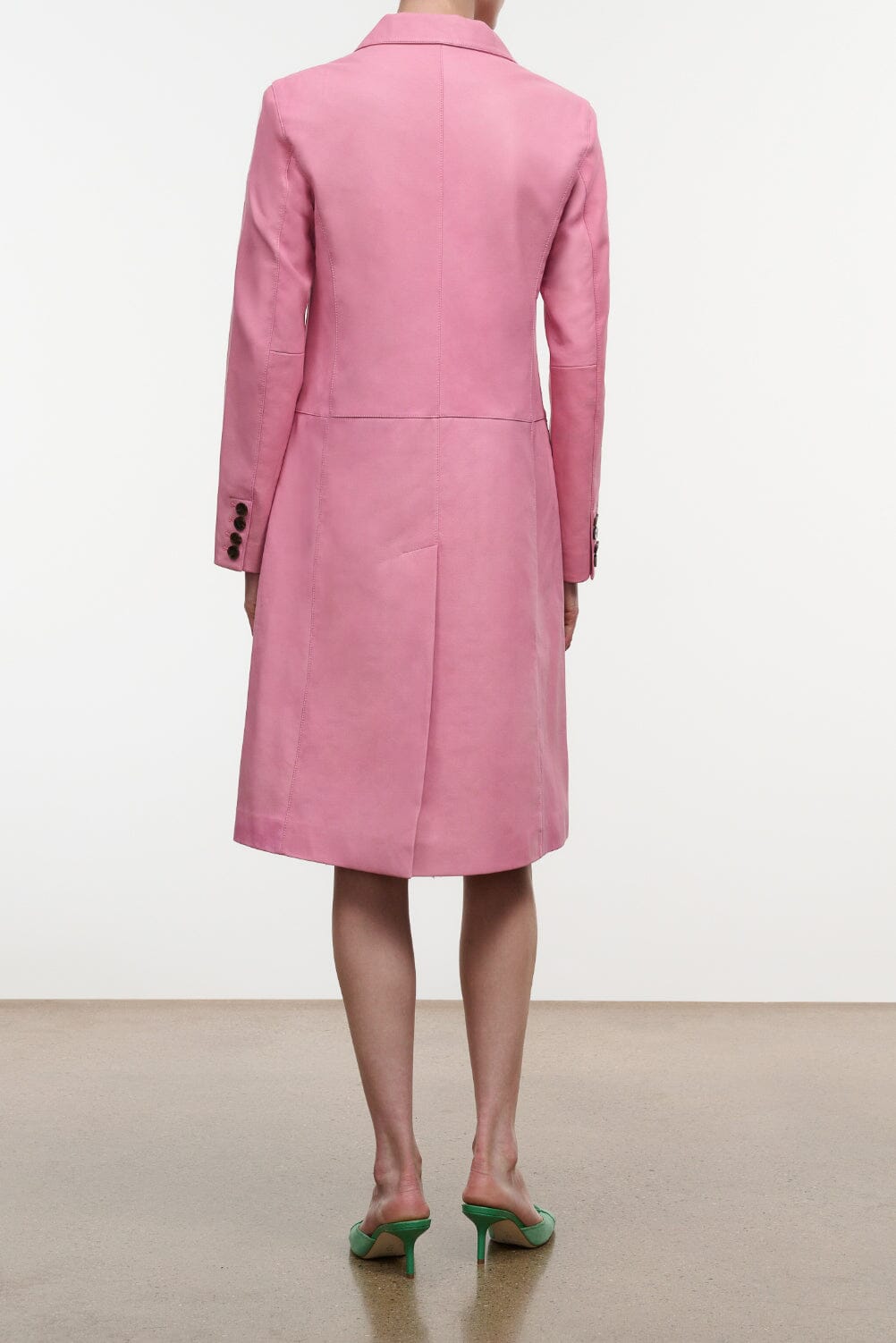 Wyatt Leather Coat | Wild Rose