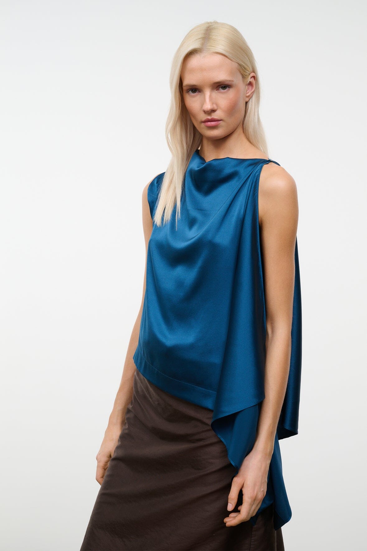 Sabina Silk Top | Harbor