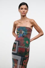 Liliana Dress | Beaded Superbloom Scarf