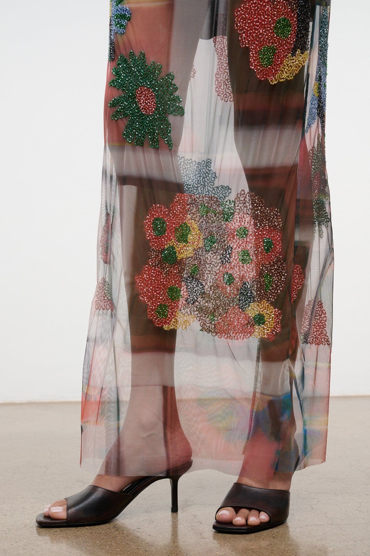 Liliana Dress | Beaded Superbloom Scarf