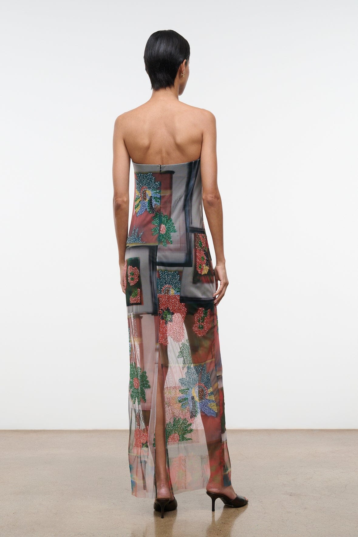 Liliana Dress | Beaded Superbloom Scarf