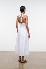 GRAZIA LINEN DRESS | WHITE