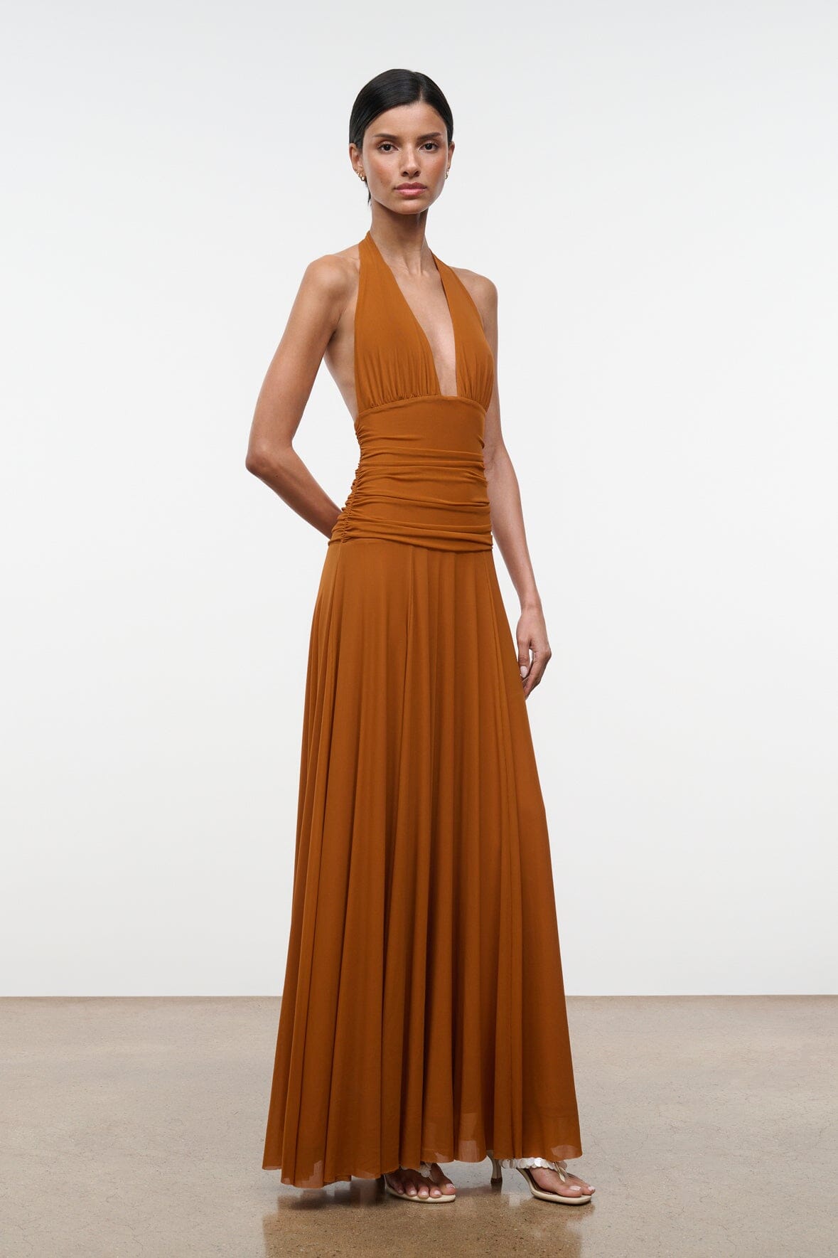 Alessandra Dress | Cocoa Butter