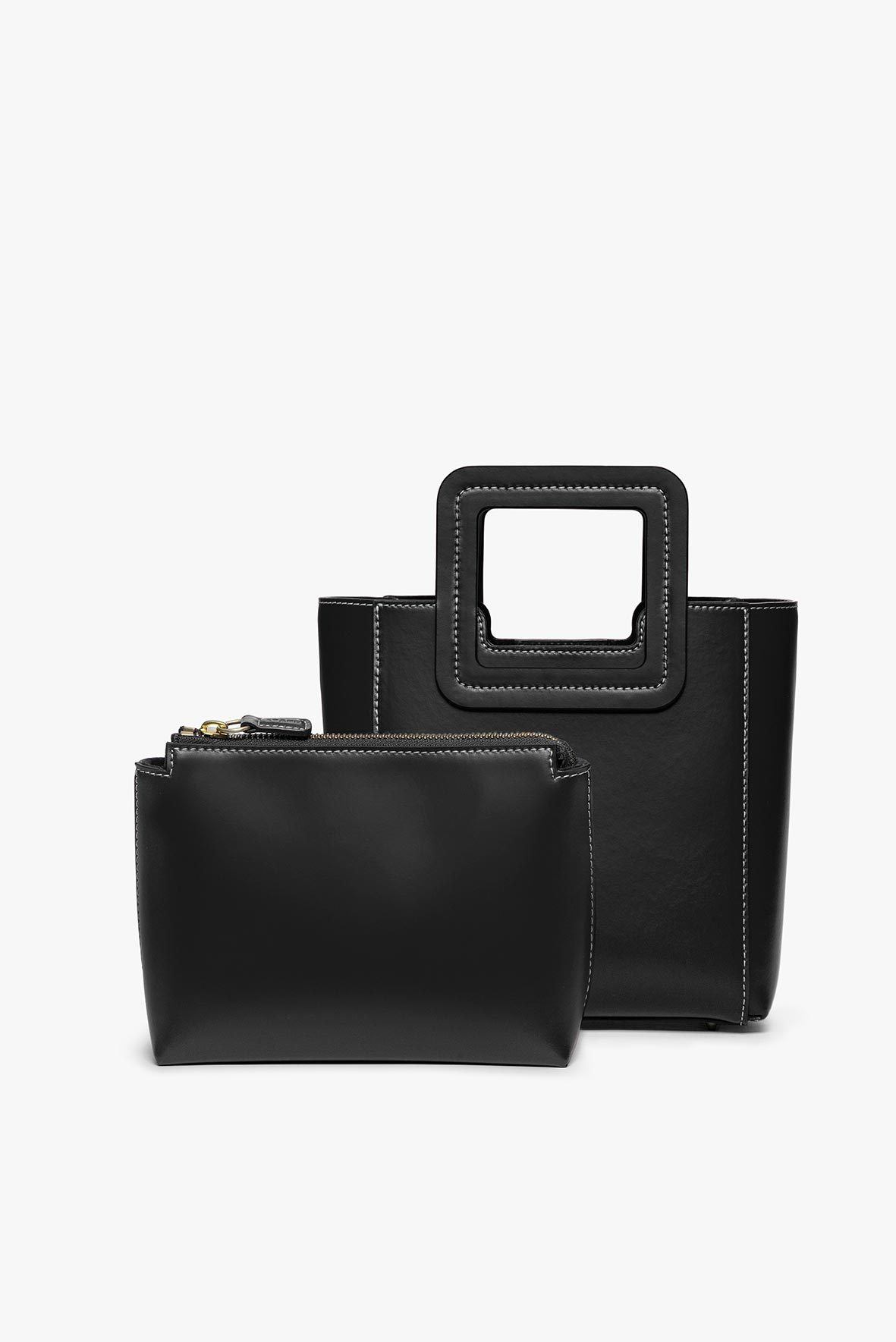 Mini Shirley Leather Bag | Black