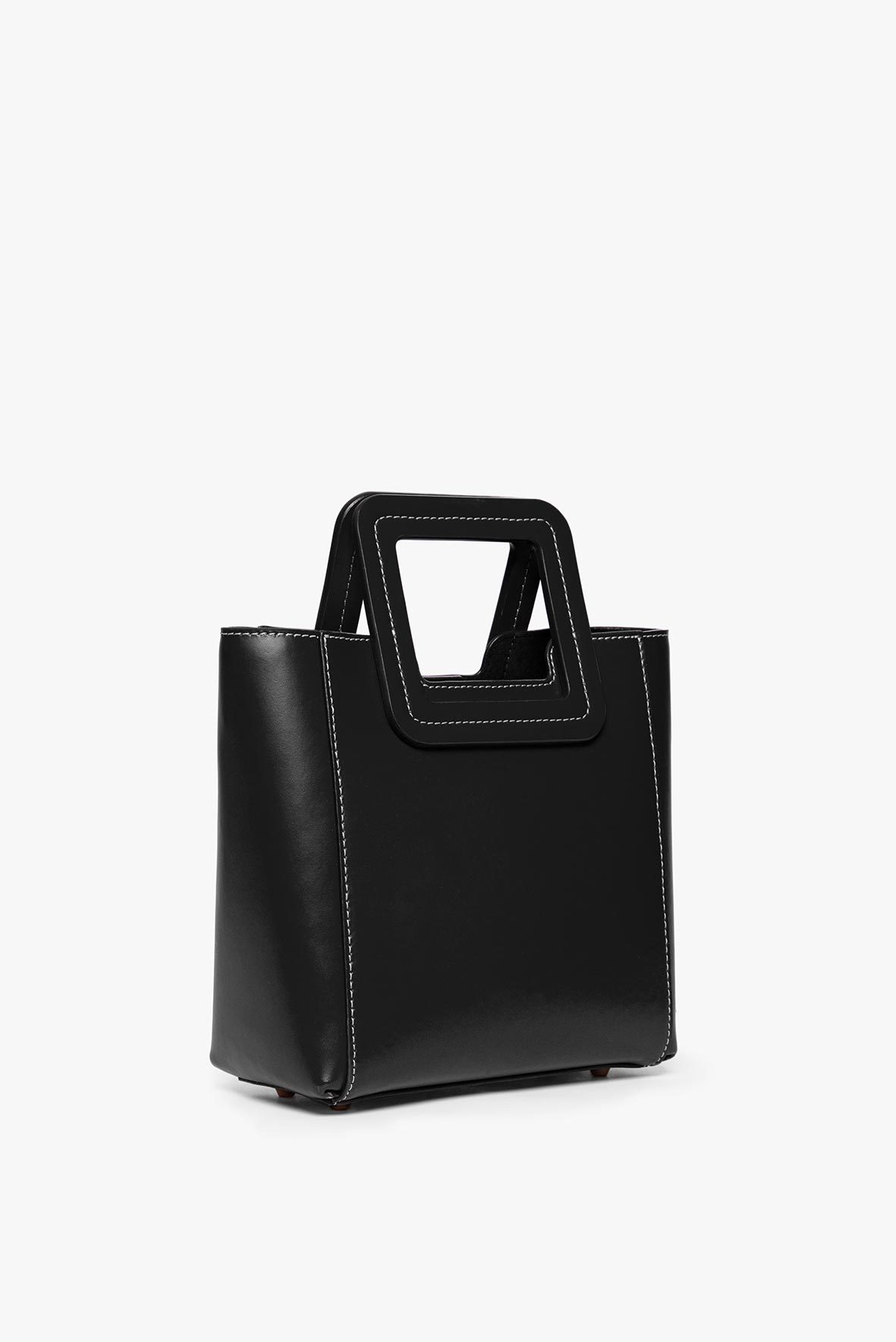 Mini Shirley Leather Bag | Black