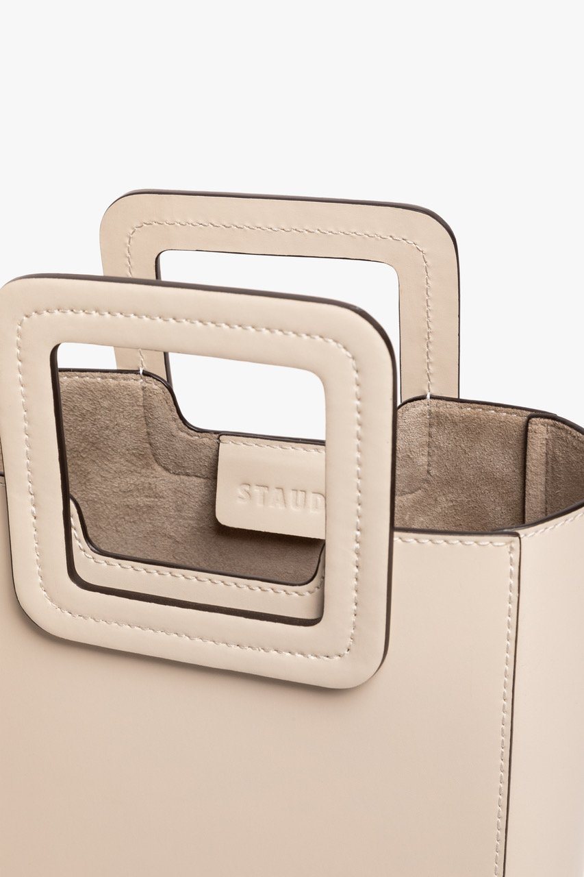Mini Shirley Leather Bag | Cream