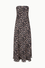 CASSIE SILK DRESS | TORTOISE