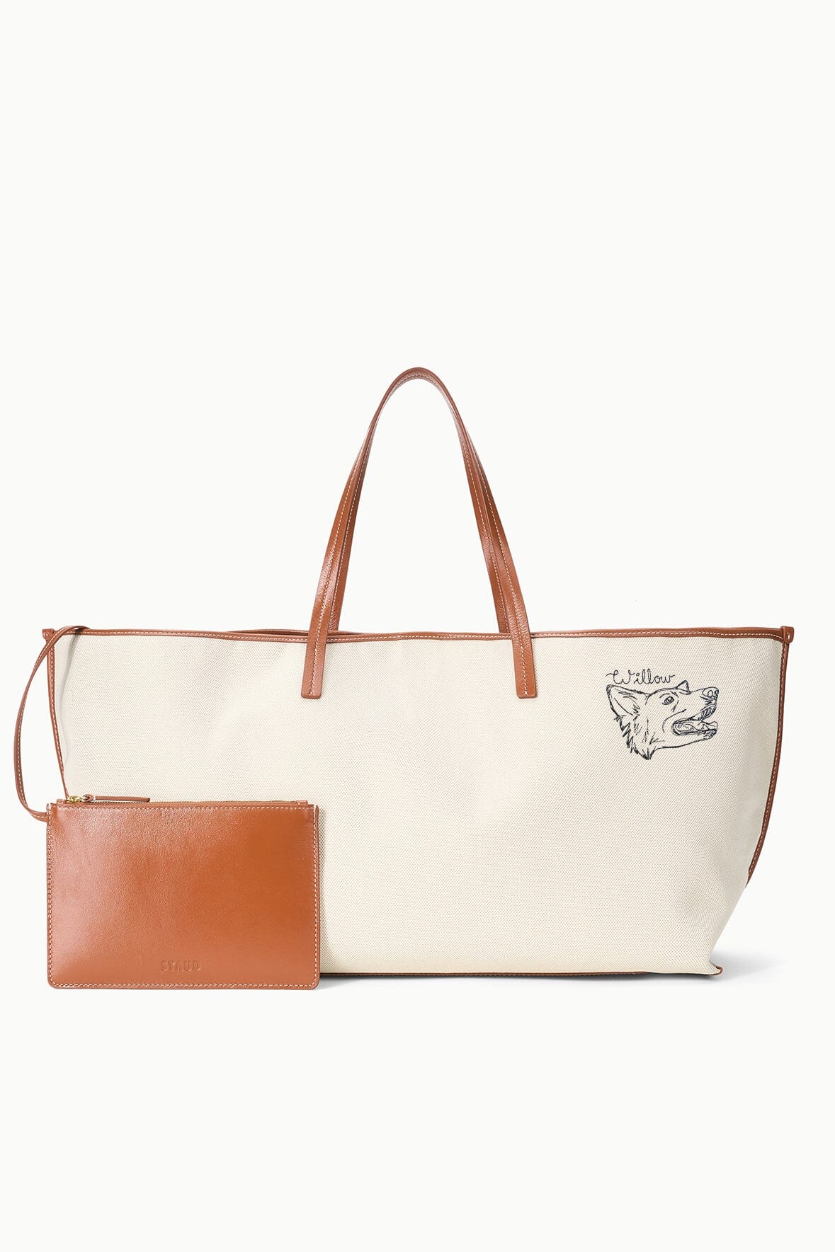 Custom STAUD x C.Bonz Christos Tote | Cream Tan