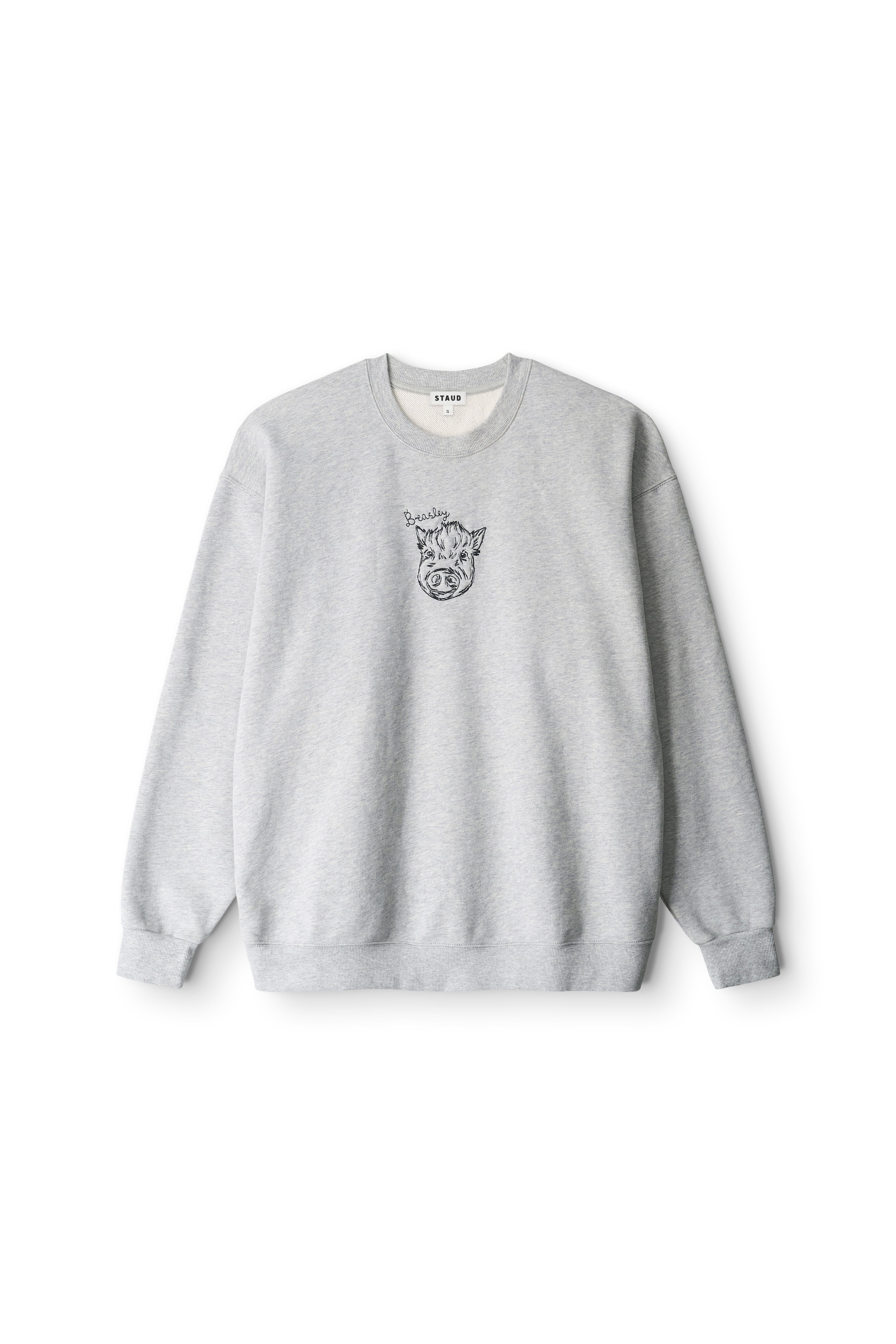 Custom STAUD x C.Bonz Oversized Sweatshirt | Grey