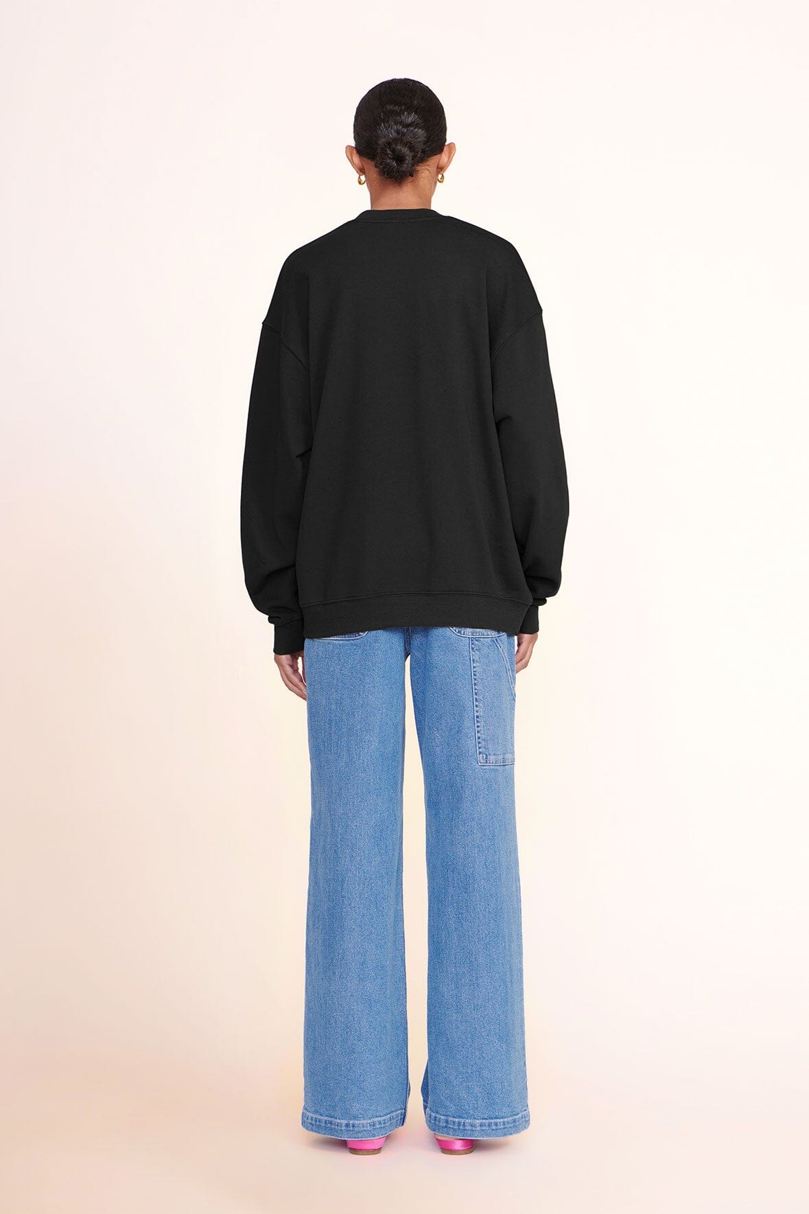 Custom STAUD x C.Bonz Oversized Sweatshirt | Black