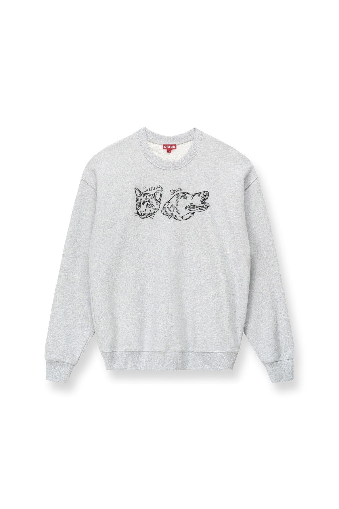 Custom STAUD x C.Bonz Oversized Sweatshirt | Grey