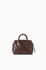 Maude Mini Carryall | Espresso Croco