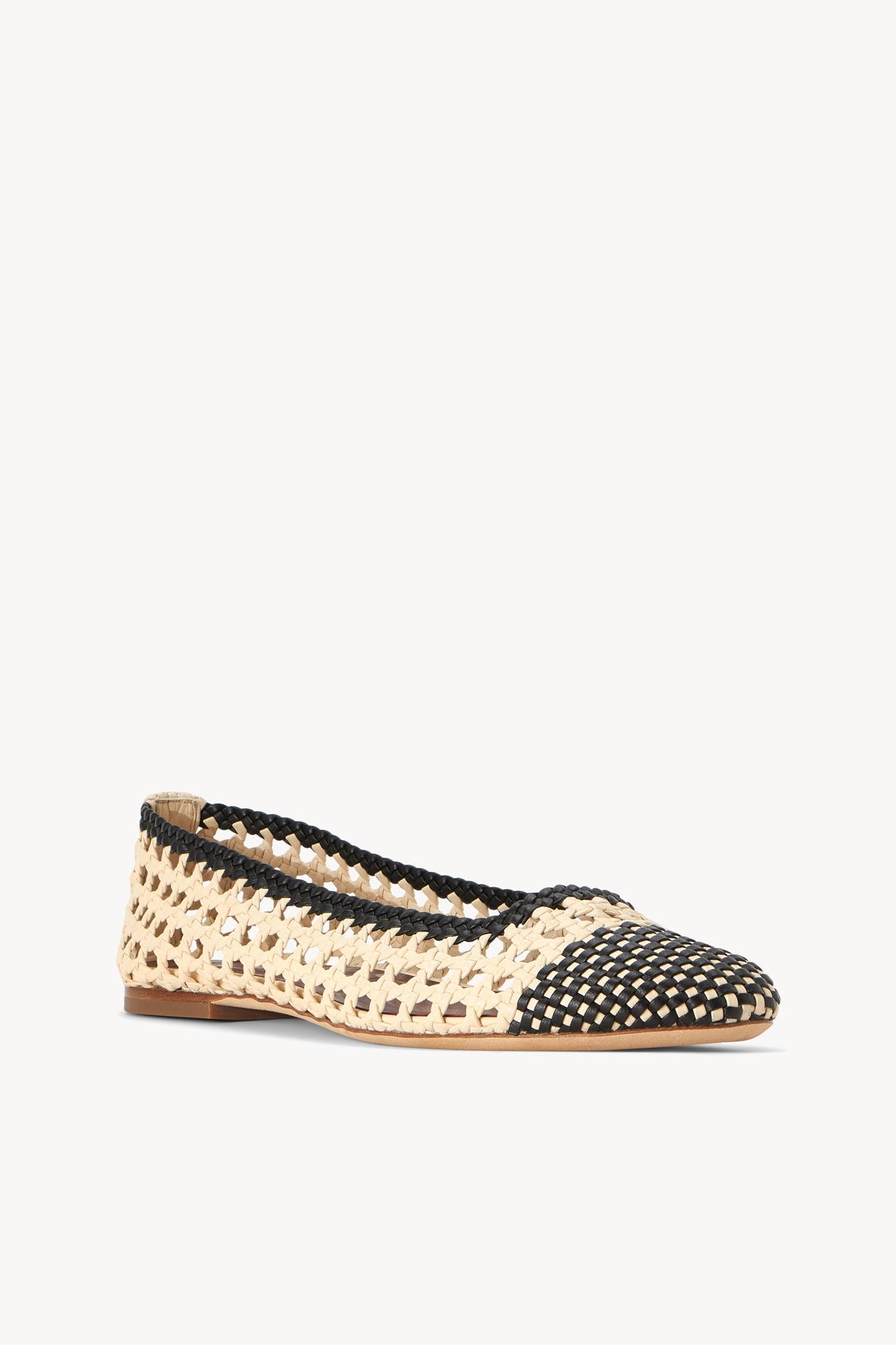 Nell Crochet Ballerina | Cream Black