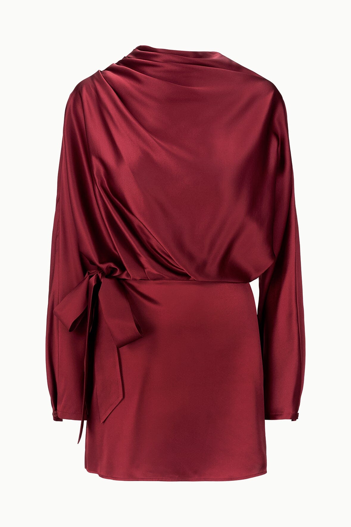 PHOEBE SILK MINI DRESS | SANGRIA