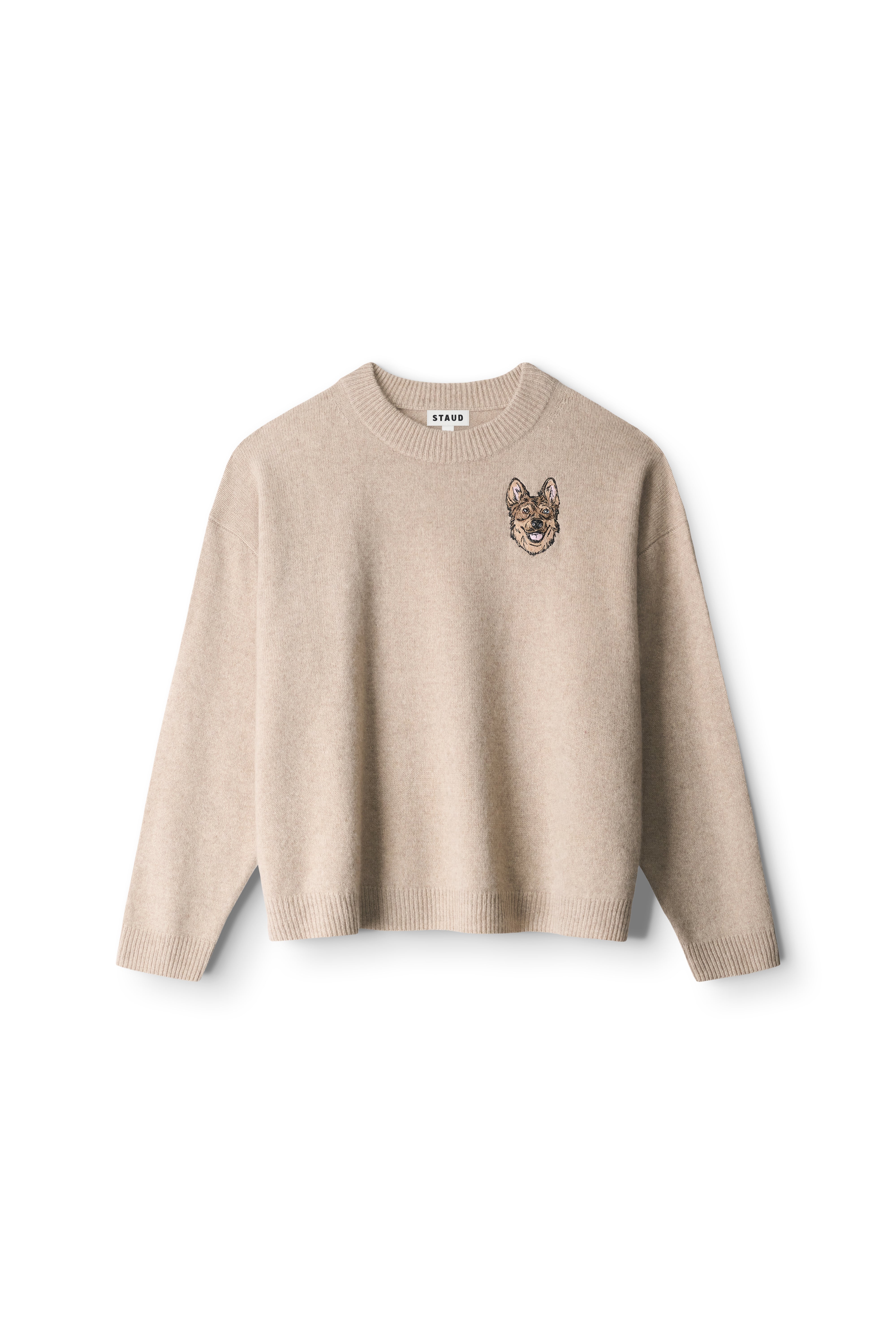 Custom STAUD x C.Bonz Serrano Cashmere Sweater | Stone