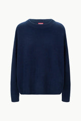 Serrano Cashmere Relaxed Crew | Navy