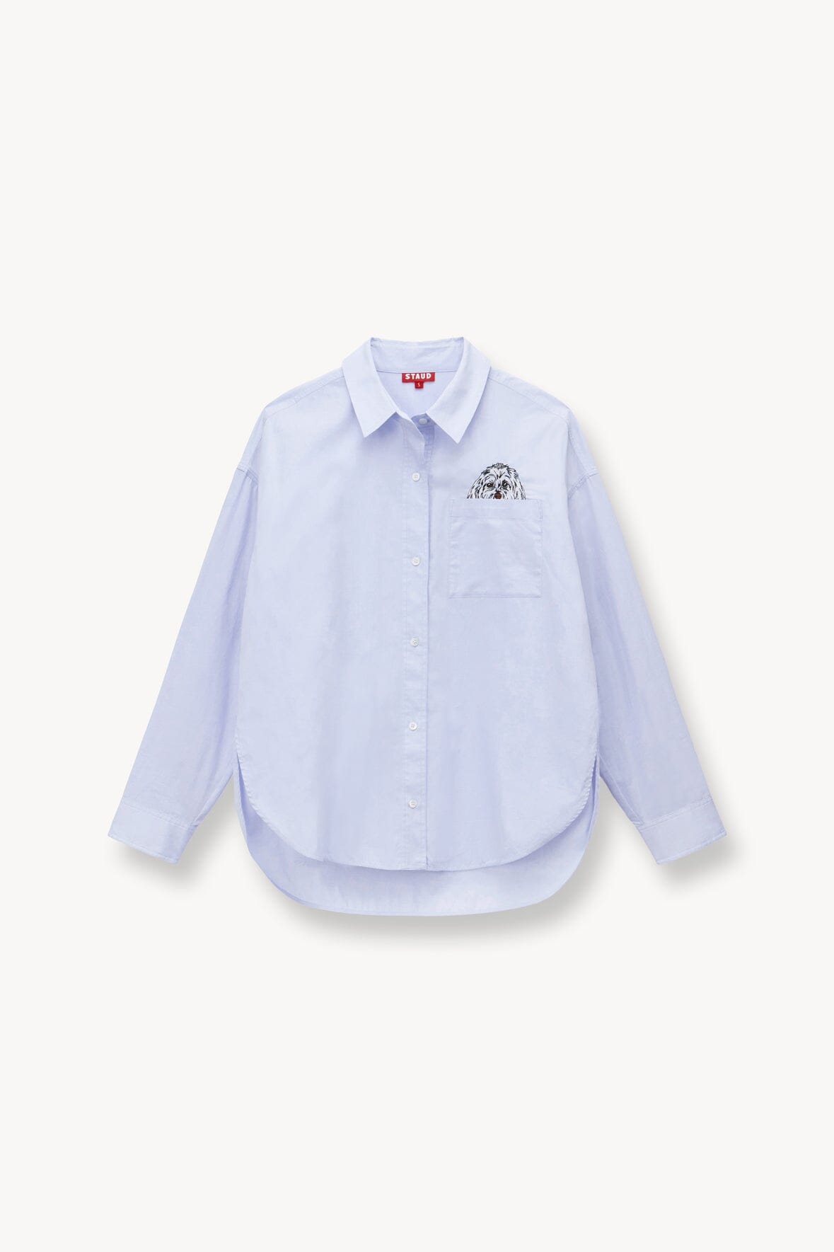 Custom STAUD x C.Bonz Classic Oversized Shirt | Oxford Blue