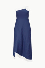 SIRANI DRESS | NAVY WHITE