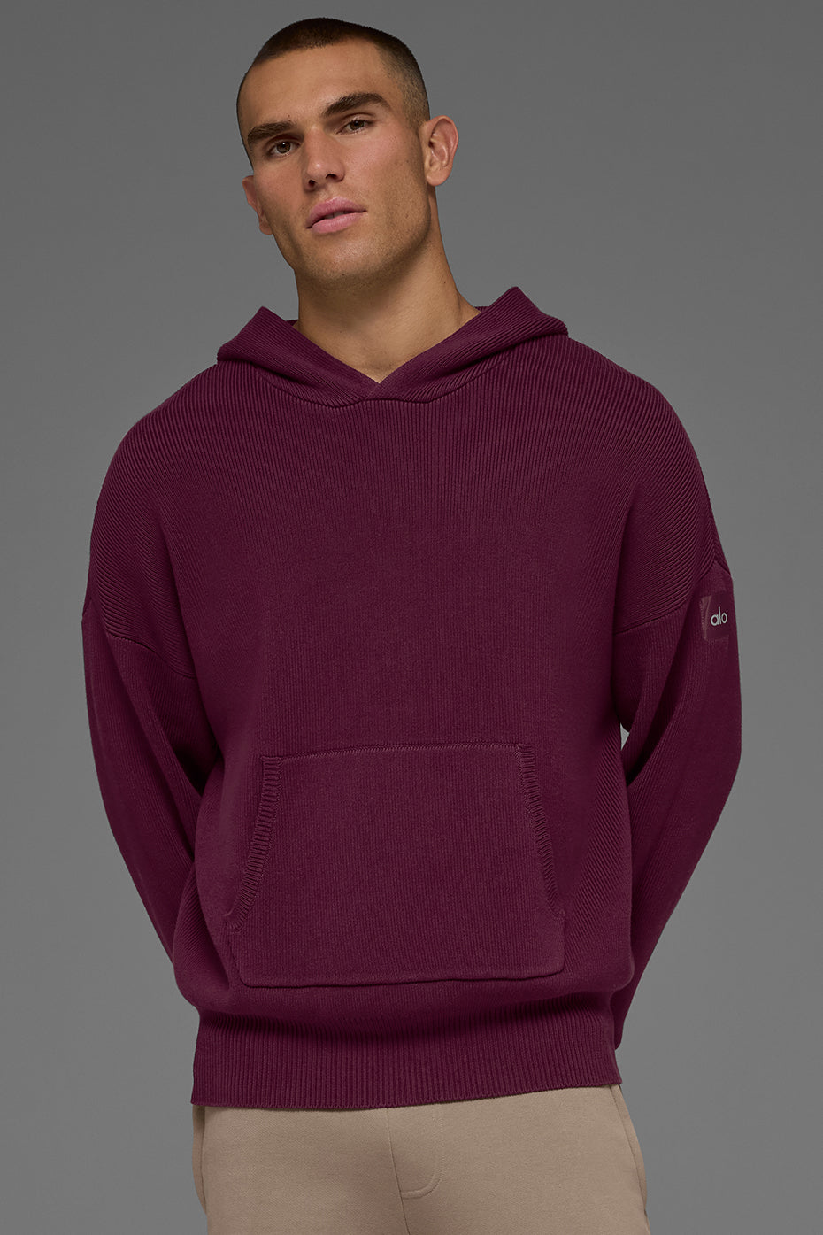 Scholar Hooded Sweater - Burgundy
