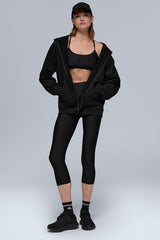 Renown Heavy Weight Full Zip Hoodie - Black
