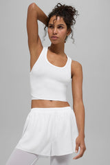 Mesh Front Runner Tank - White