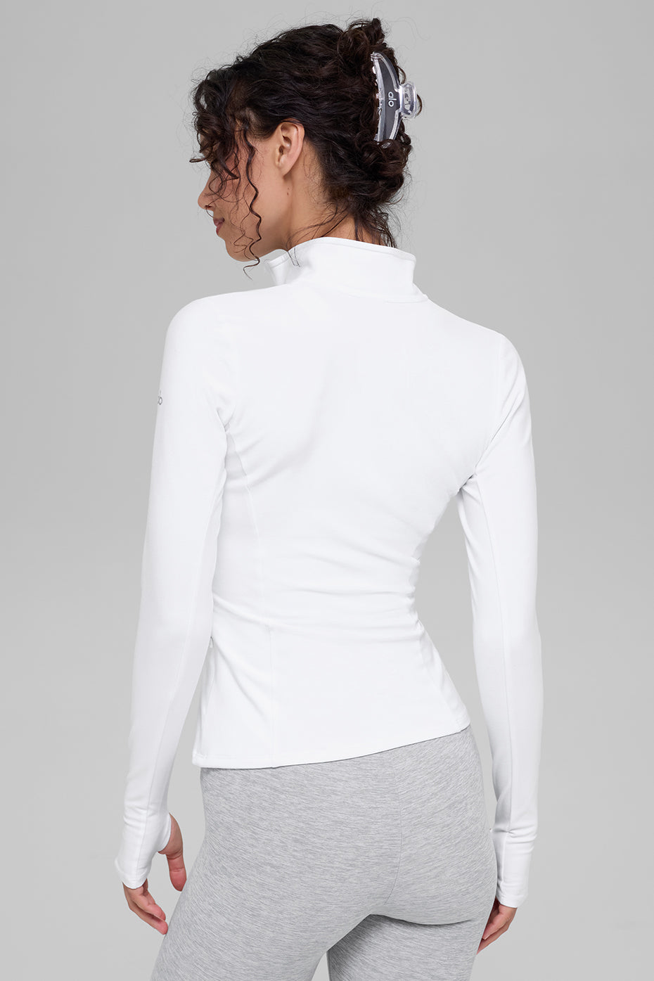 Alosoft 1/2 Zip Rapid Pullover - White