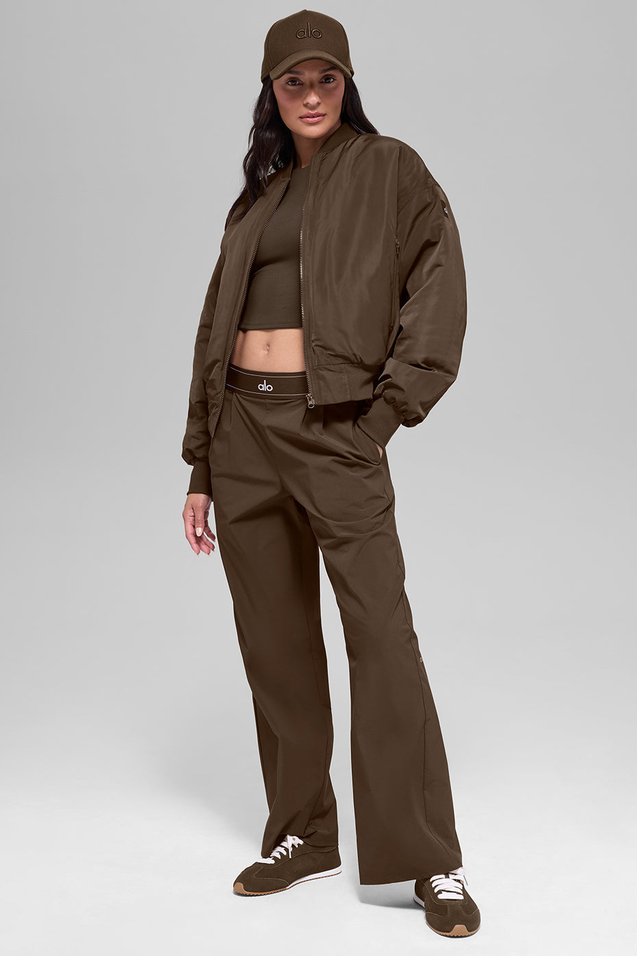 Faux Fur Urbanite Bomber - Espresso/Ivory