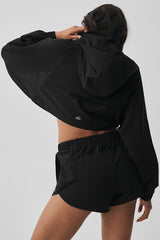 Cropped Playmaker Jacket - Black